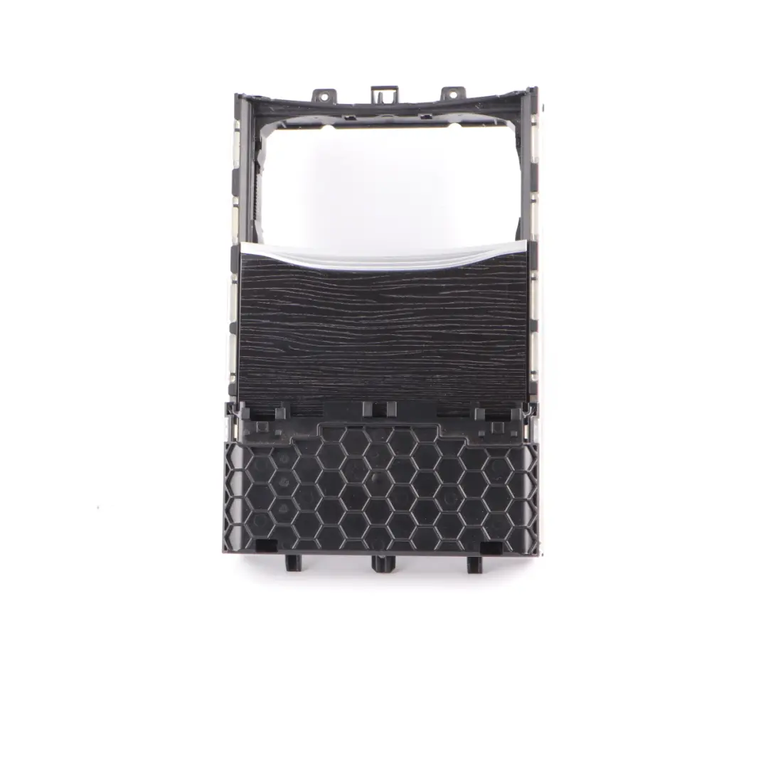 Centre Console Cup Holder Storage Housing Cover Fine Wood Black to BMW G11 with Part number 9327501 BMW G11 Centre Console Cup Holder Storage Housing Cover Fine Wood Black - SKU 9327501 - Part number 9327501