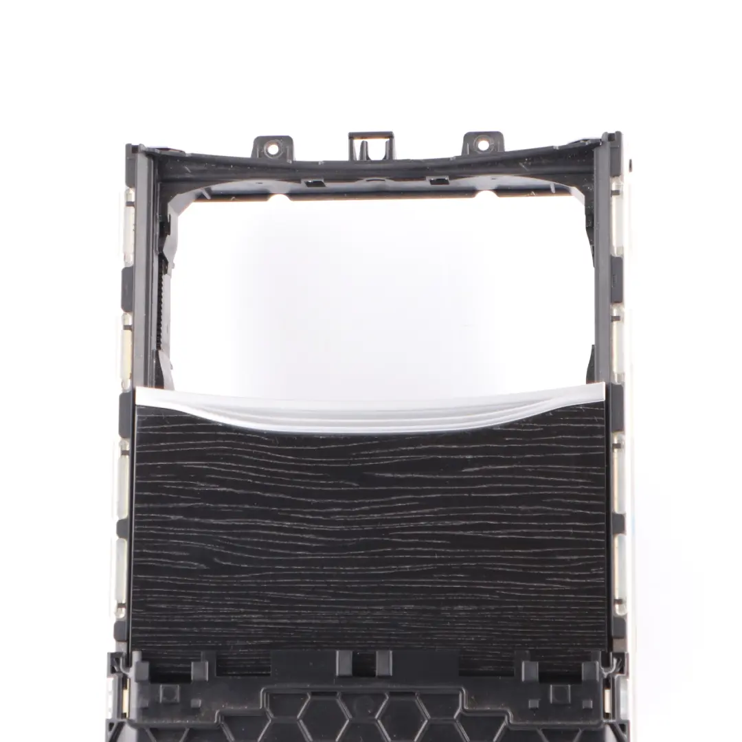 Centre Console Cup Holder Storage Housing Cover Fine Wood Black to BMW G11 with Part number 9327501 BMW G11 Centre Console Cup Holder Storage Housing Cover Fine Wood Black - SKU 9327501 - Part number 9327501