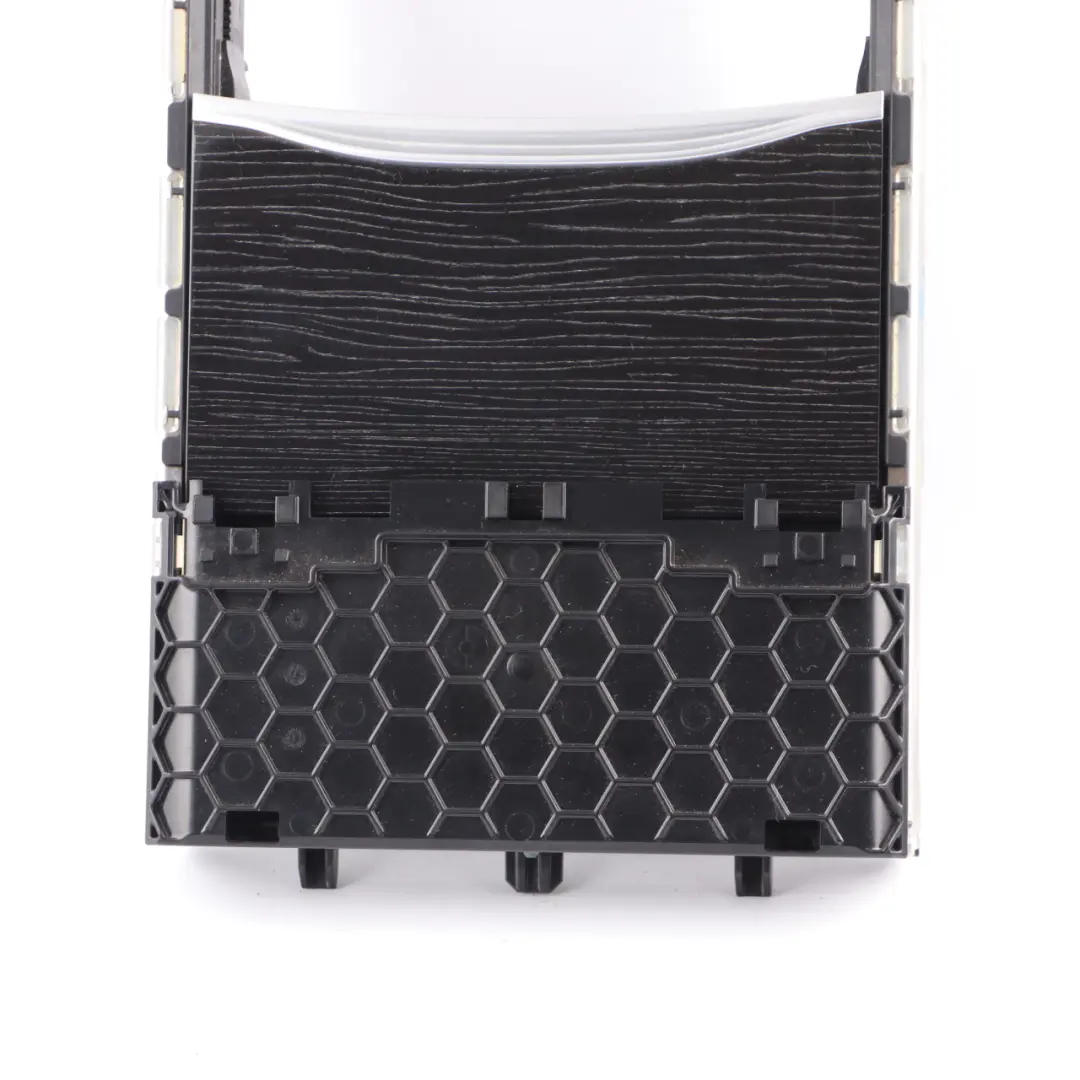 Centre Console Cup Holder Storage Housing Cover Fine Wood Black to BMW G11 with Part number 9327501 BMW G11 Centre Console Cup Holder Storage Housing Cover Fine Wood Black - SKU 9327501 - Part number 9327501