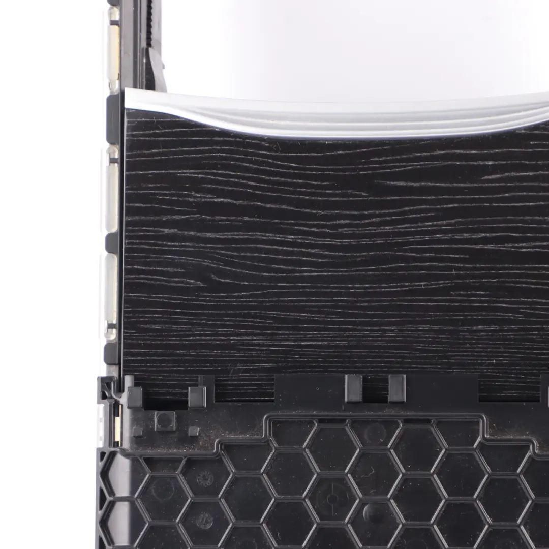 Centre Console Cup Holder Storage Housing Cover Fine Wood Black to BMW G11 with Part number 9327501 BMW G11 Centre Console Cup Holder Storage Housing Cover Fine Wood Black - SKU 9327501 - Part number 9327501