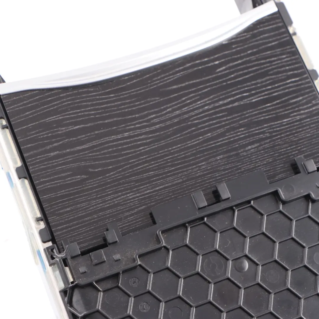 Centre Console Cup Holder Storage Housing Cover Fine Wood Black to BMW G11 with Part number 9327501 BMW G11 Centre Console Cup Holder Storage Housing Cover Fine Wood Black - SKU 9327501 - Part number 9327501