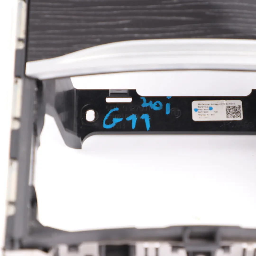 Centre Console Cup Holder Storage Housing Cover Fine Wood Black to BMW G11 with Part number 9327501 BMW G11 Centre Console Cup Holder Storage Housing Cover Fine Wood Black - SKU 9327501 - Part number 9327501