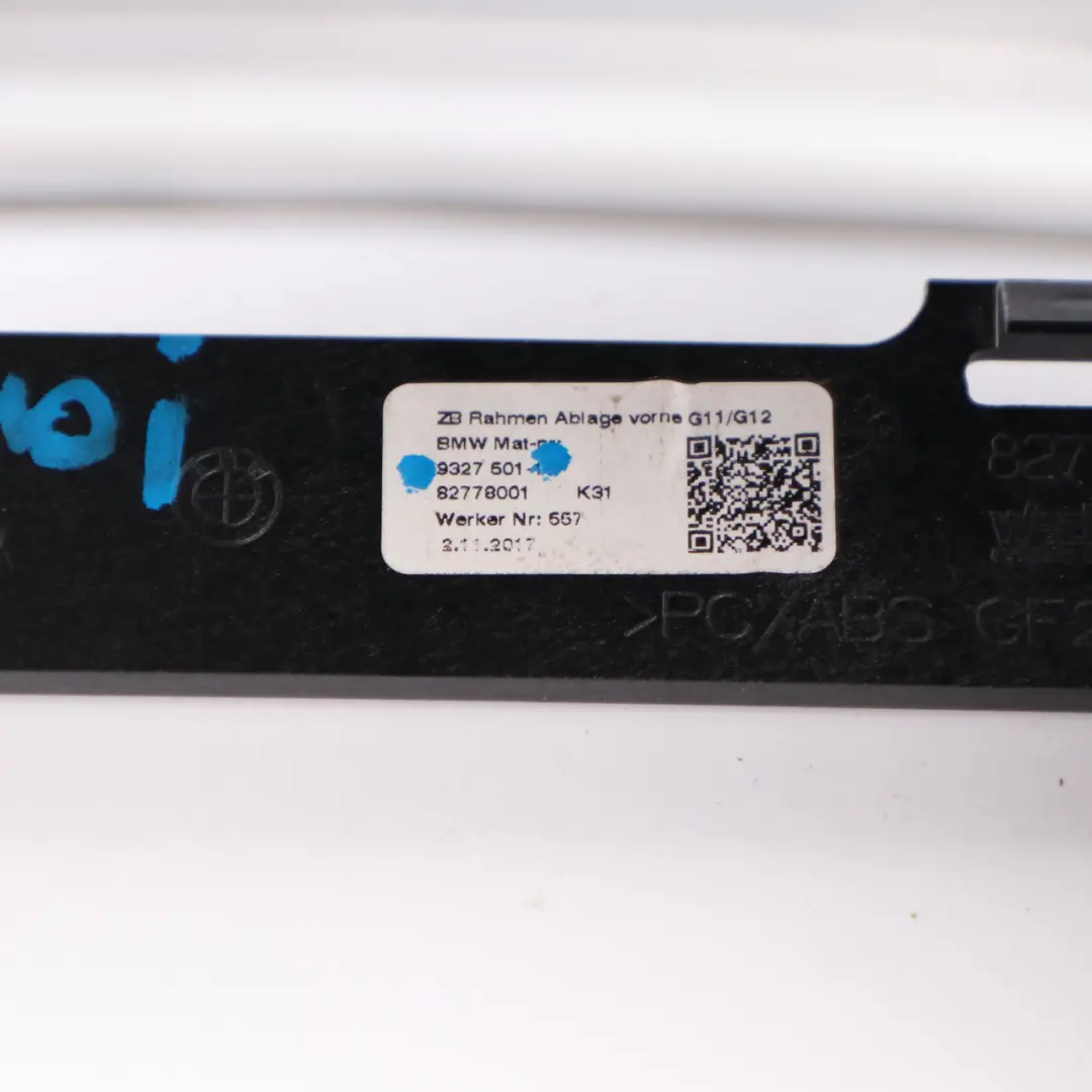 Centre Console Cup Holder Storage Housing Cover Fine Wood Black to BMW G11 with Part number 9327501 BMW G11 Centre Console Cup Holder Storage Housing Cover Fine Wood Black - SKU 9327501 - Part number 9327501