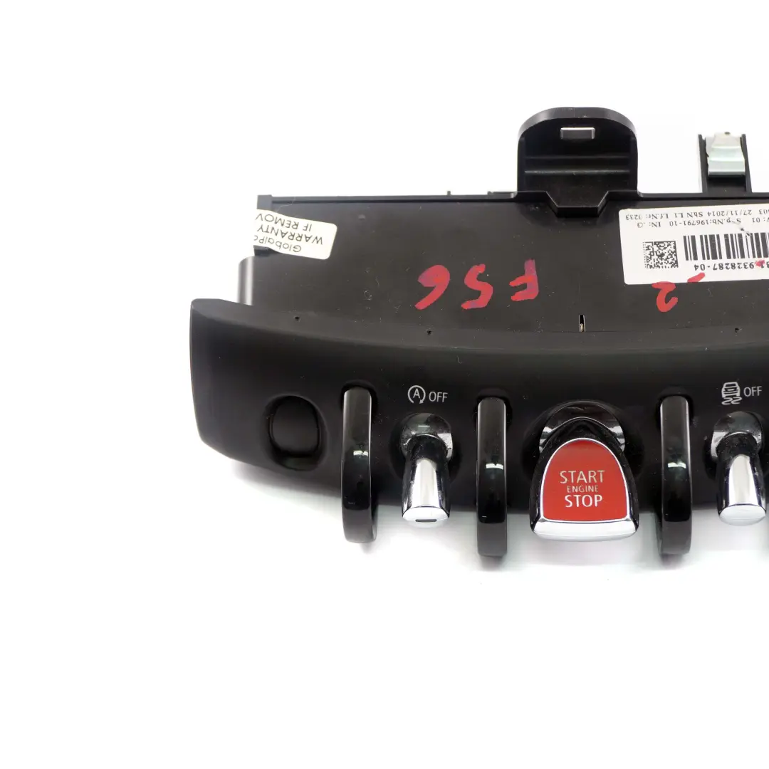 Consola De control Interruptor De arranque/parada para Mini F55 F56 F57 con número de pieza 9328287 Mini F55 F56 F57 Consola De control Interruptor De arranque/parada - SKU 9328287-2 - Número de pieza 9328287