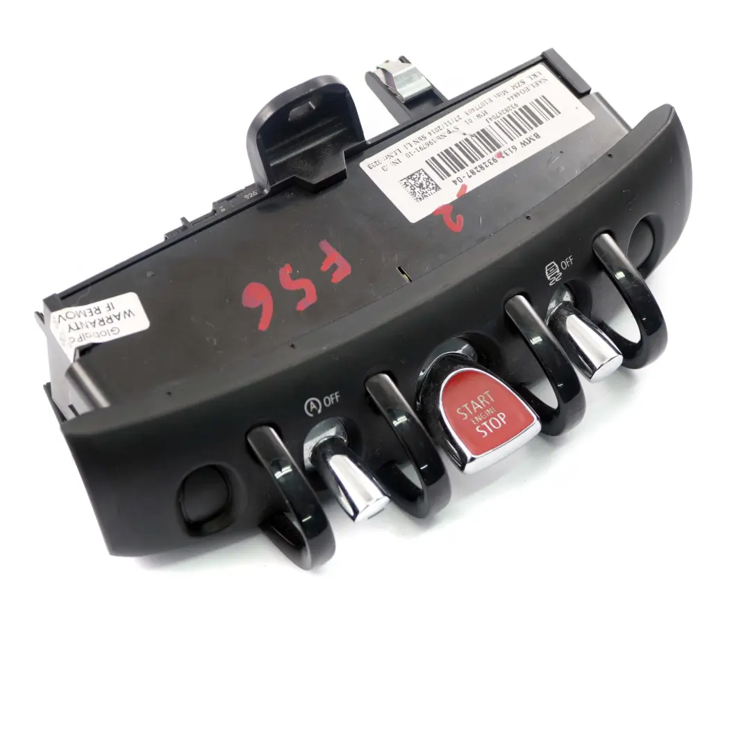 Consola De control Interruptor De arranque/parada para Mini F55 F56 F57 con número de pieza 9328287 Mini F55 F56 F57 Consola De control Interruptor De arranque/parada - SKU 9328287-2 - Número de pieza 9328287