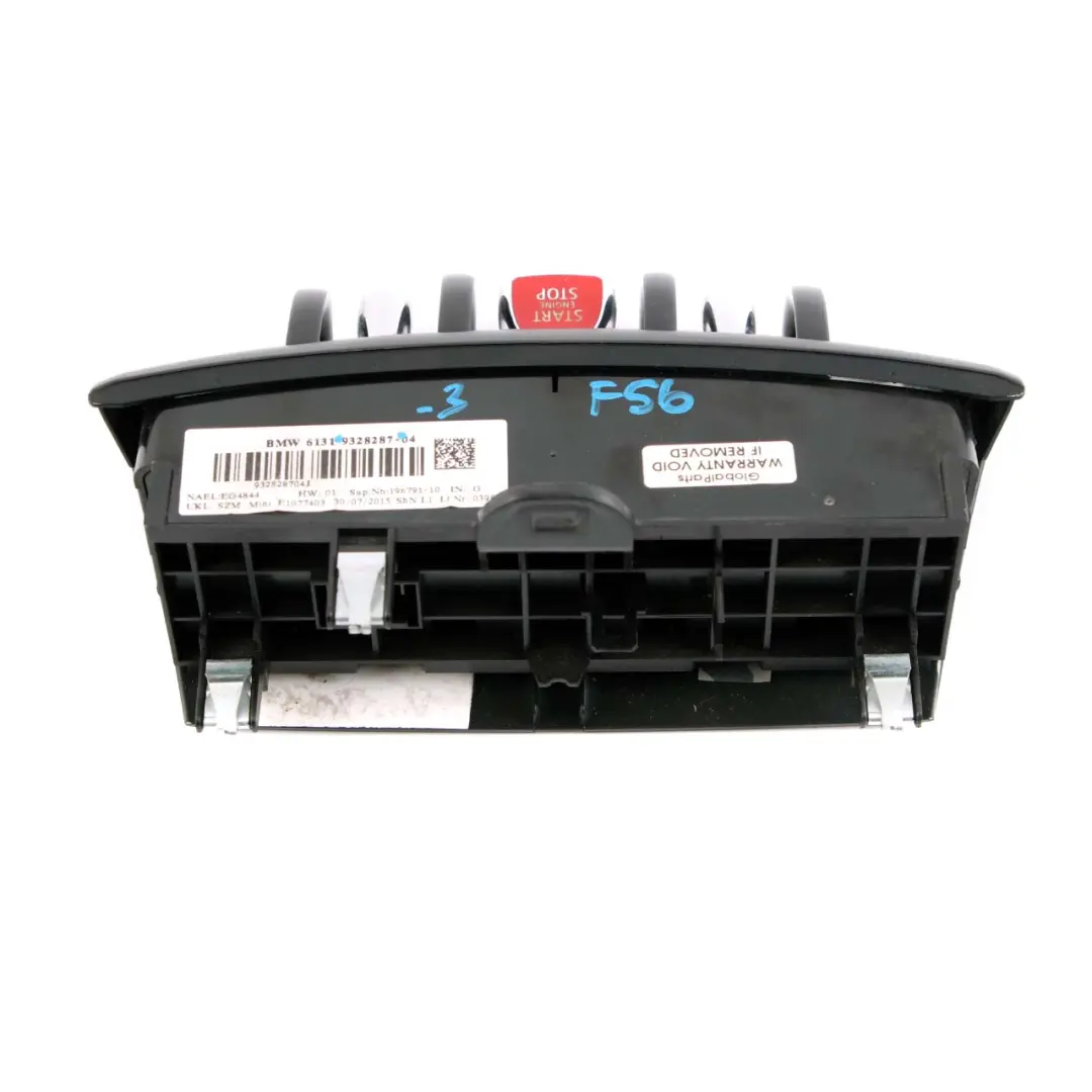 Control Unit Console Ignition Start/Stop Switch to Mini Cooper F55 F56 F57 with Part number 9328287 Mini Cooper F55 F56 F57 Control Unit Console Ignition Start/Stop Switch - SKU 9328287-3 - Part number 9328287