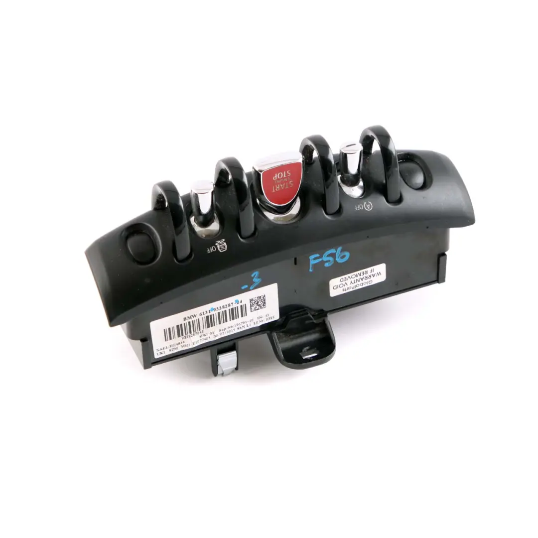 Console Commutateur démarrage/arrêt l'allumage pour Mini Cooper F55 F56 F57 à propos du numéro de pièce 9328287 Mini Cooper F55 F56 F57 Console Commutateur démarrage/arrêt l'allumage - SKU 9328287-3 - Numéro de pièce 9328287