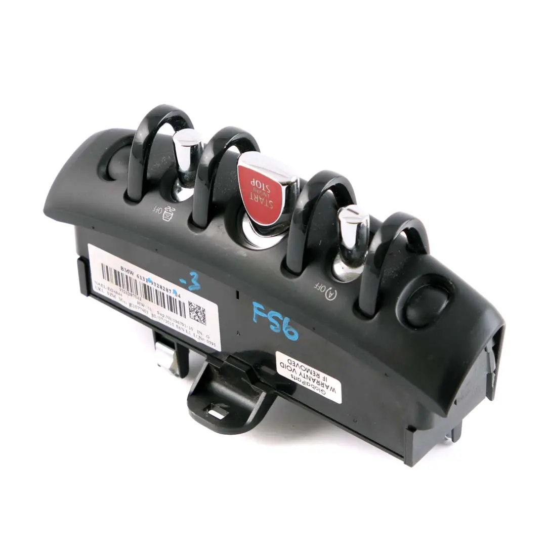 Unità Console Interruttore accensione Start/Stop per Mini Cooper F55 F56 F57 con numero di parte 9328287 Mini Cooper F55 F56 F57 Unità Console Interruttore accensione Start/Stop - SKU 9328287-3 - Numero di parte 9328287