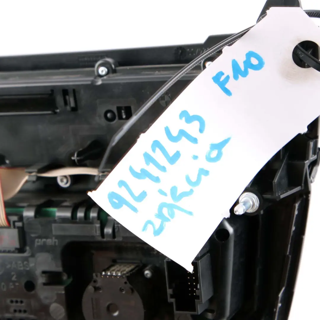 BMW F10 F11 Radio Air Conditioning A/C Control Switch Unit Panel Black - SKU 9328424-3 - Part number 9328424