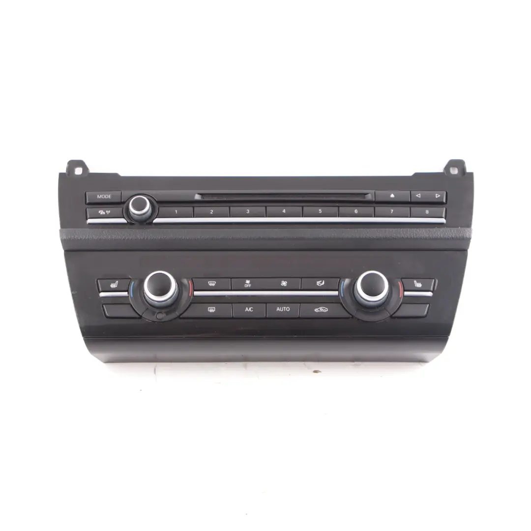 BMW F10 F11 Radio Air Conditioning A/C Control Switch Unit Panel Black 9317666 - SKU 9328424-5 - Part number 9328424