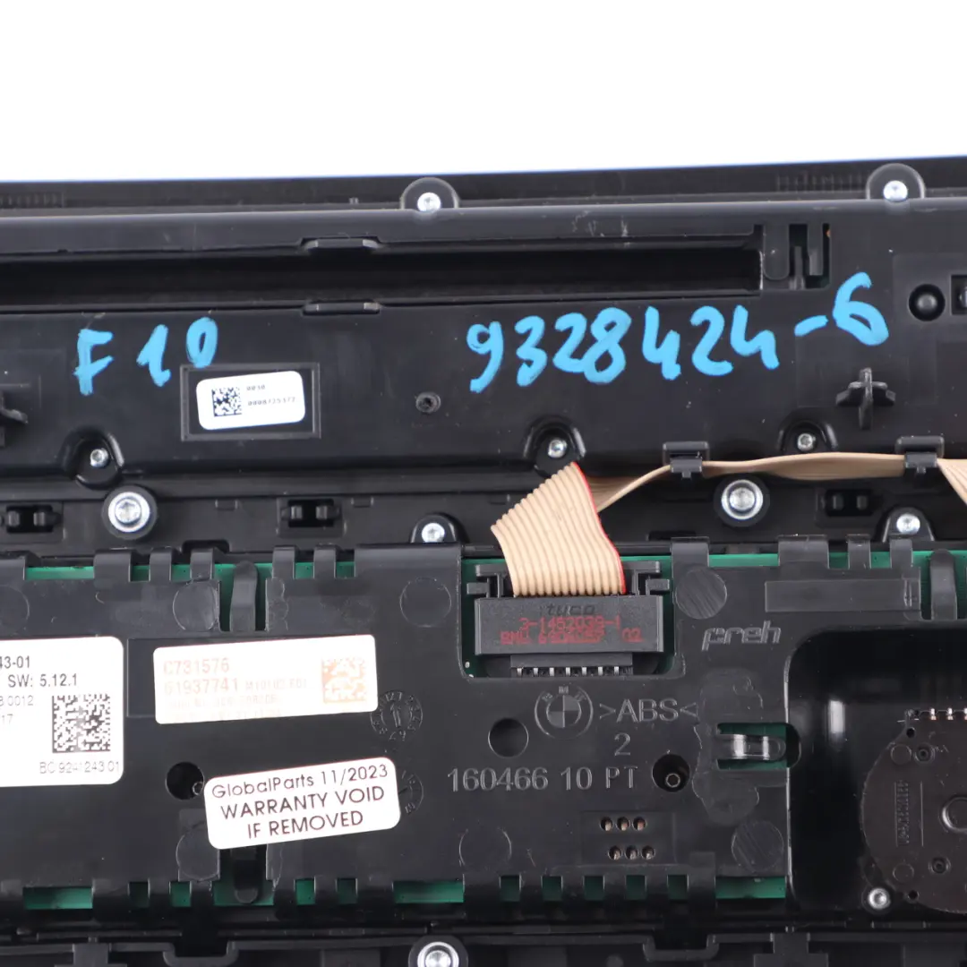  Panneau Commande Climatisation Et Radio Pour BMW F10 F11 Beige 9285341 - SKU 9328424-6 - Numéro de pièce 9328424