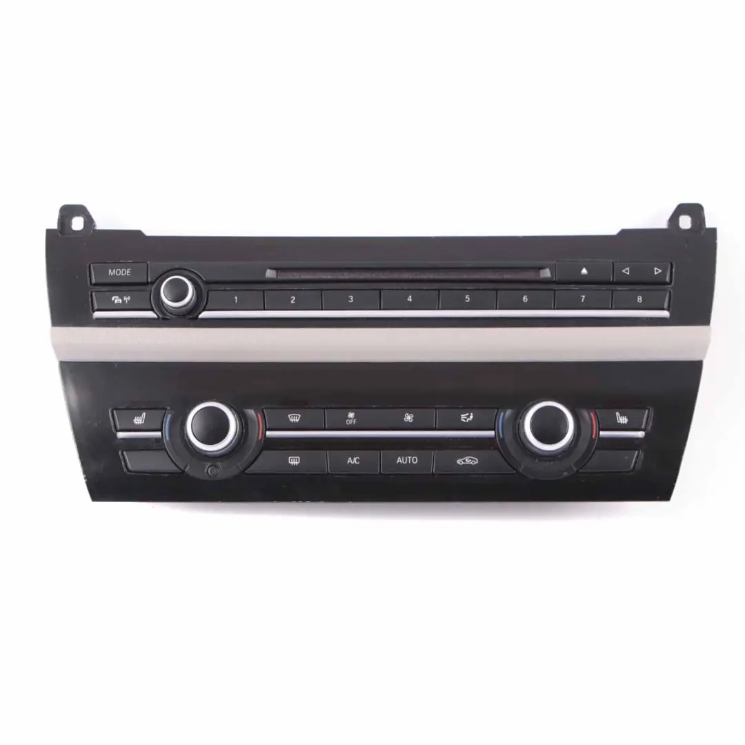 BMW 5 F10 F11 Radio Air Conditioning A/C Control Switch Unit Panel Black 9306149 - SKU 9328424 - Part number 9328424