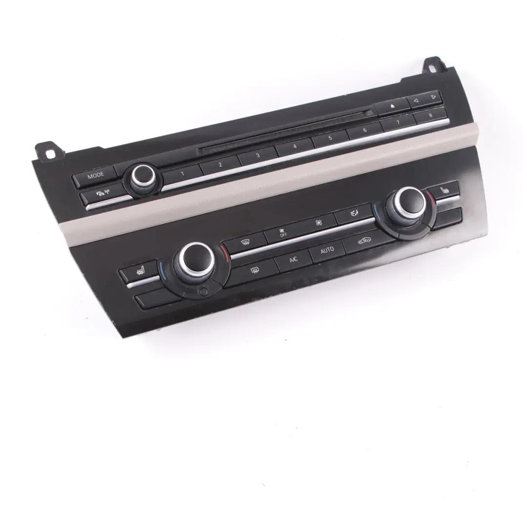 BMW 5 F10 F11 Radio Air Conditioning A/C Control Switch Unit Panel Black 9306149 - SKU 9328424 - Part number 9328424