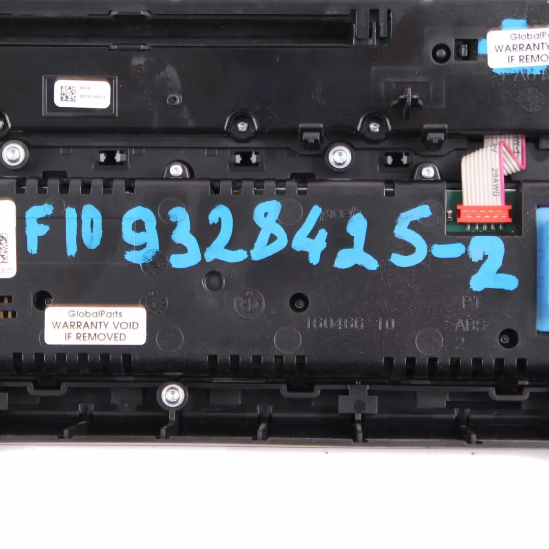 BMW F10 F11 Pannello Interruttori Radio Aria Condizionata Pannello di Controllo - SKU 9328425-2 - Numero di parte 9328425
