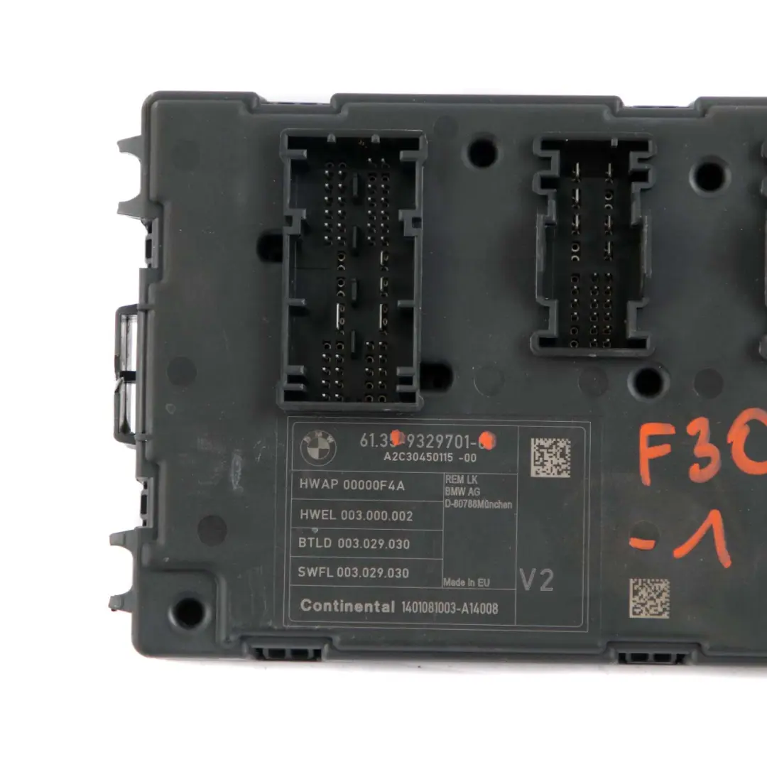 Karosseriesteuergerät Modul REM für BMW F20 F21 F30 F31 F32 1 mit Teilenummer 9329701 BMW F20 F21 F30 F31 F32 1 Karosseriesteuergerät Modul REM - SKU 9329701-1 - Teilenummer 9329701