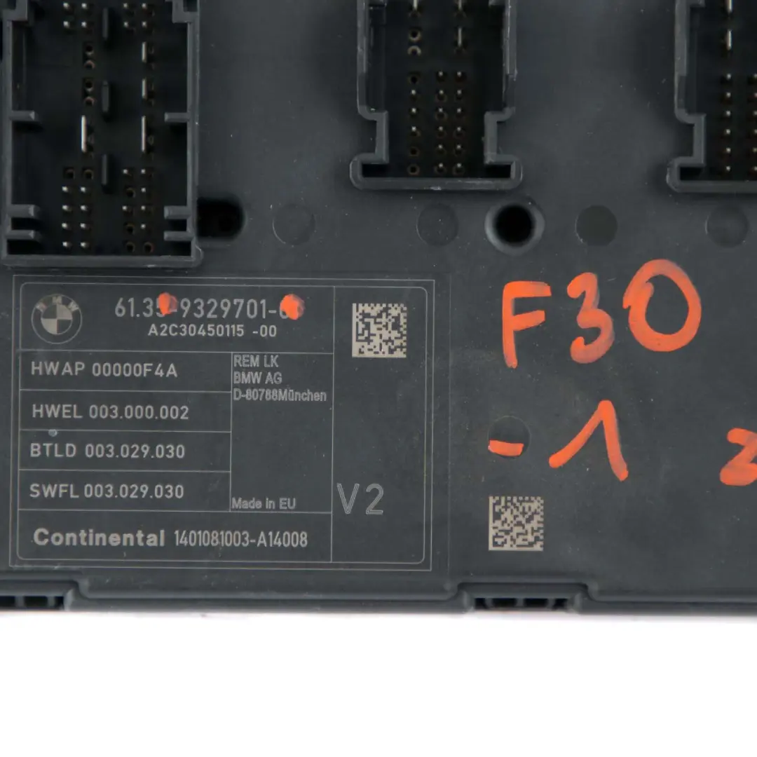 BMW F20 F21 F30 F31 F32 1 Modulo unità di controllo corpo REM - SKU 9329701-1 - Numero di parte 9329701