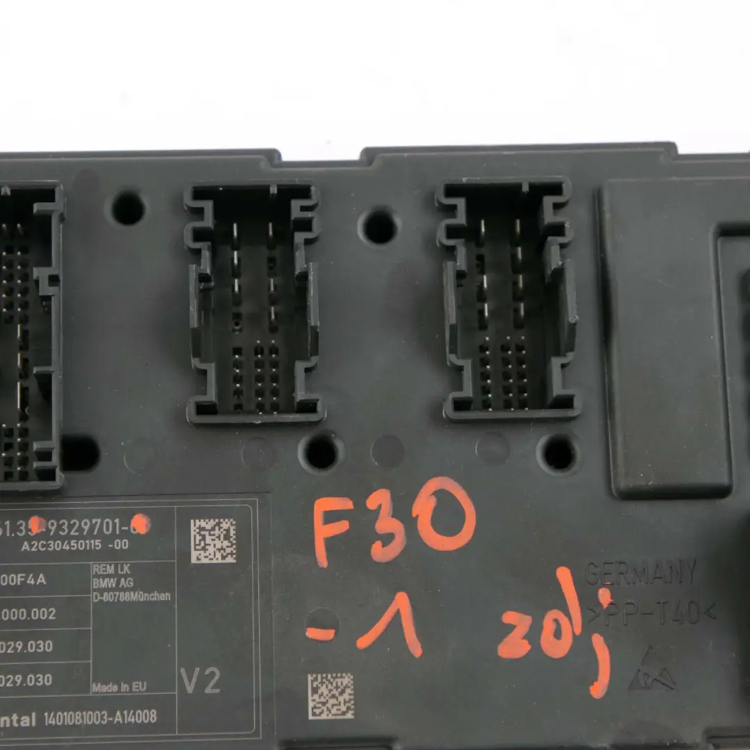BMW F20 F21 F30 F31 F32 1 Módulo unidad control carrocería REM - SKU 9329701-1 - Número de pieza 9329701