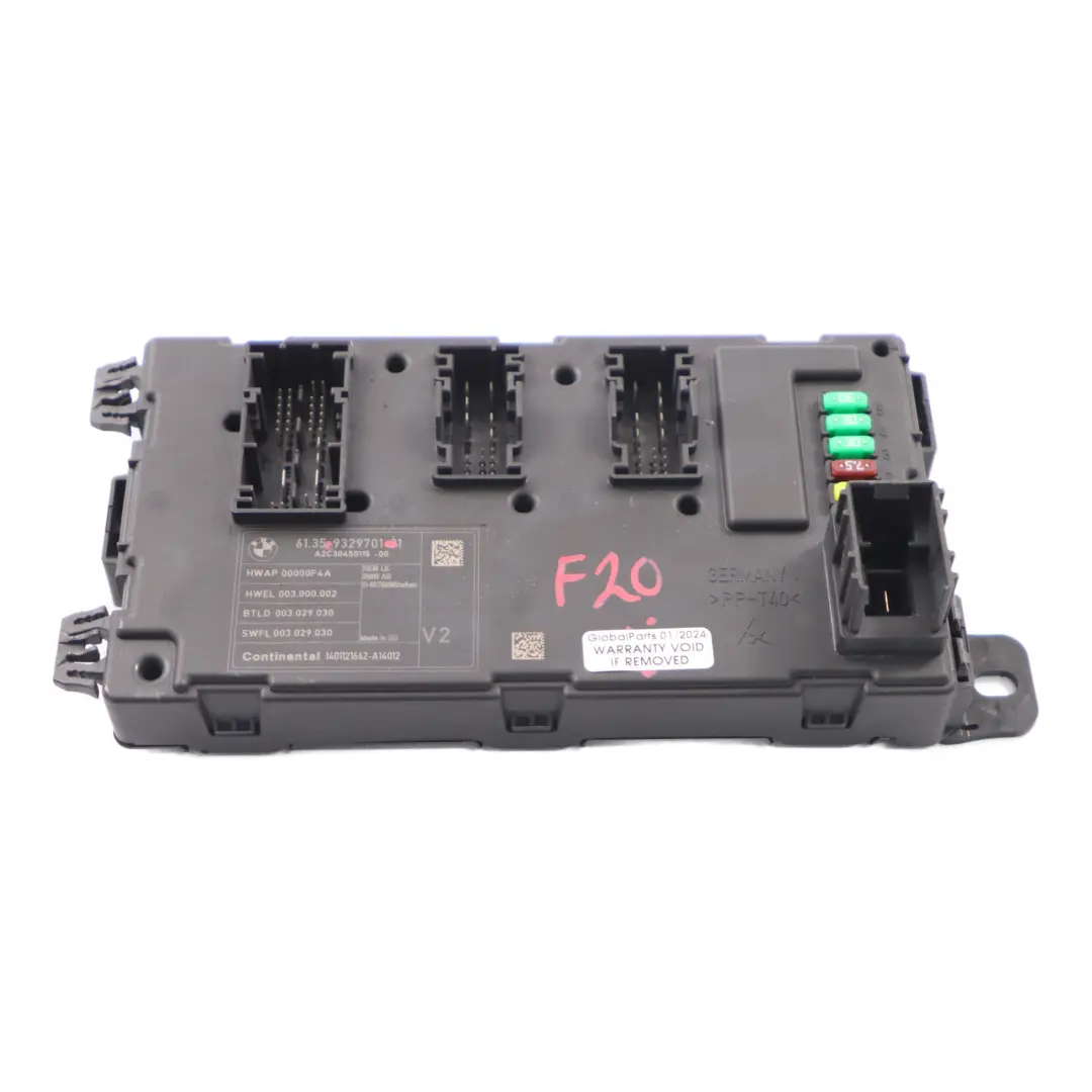 BCM Modul BMW F20 F21 F30 F31 F32 Karosserie Steuer Gerät Modul REM V2 - SKU 9329701 - Teilenummer 9329701