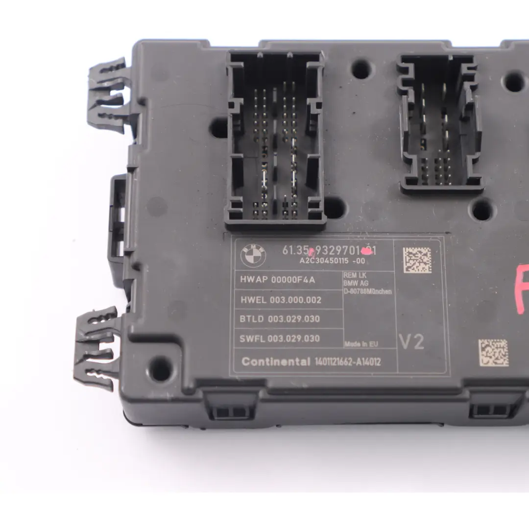 BCM Module BMW F20 F21 F30 F31 F32 Body Control Unit Module REM V2 - SKU 9329701 - Part number 9329701