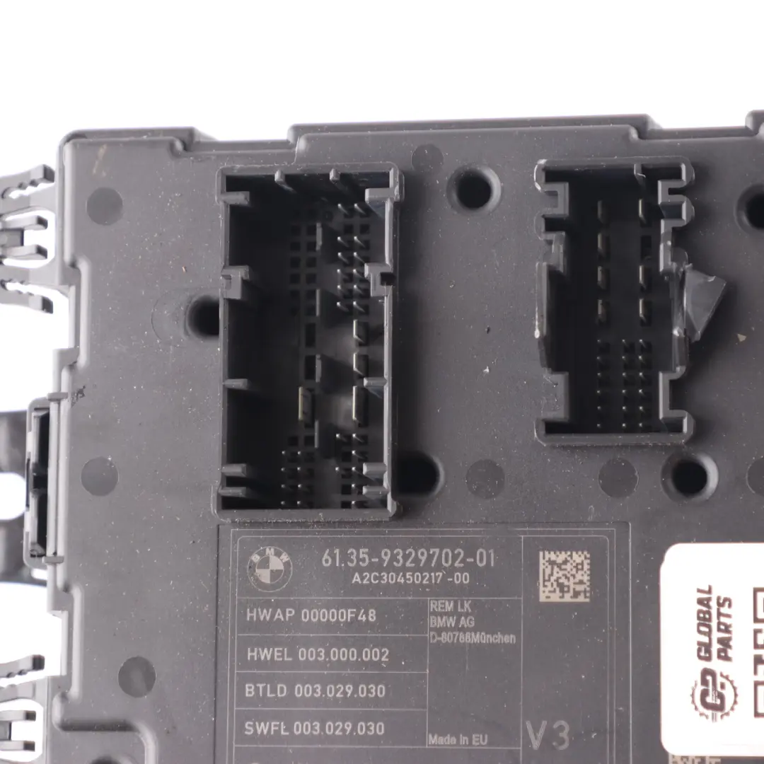 REM Rear Electronic Module Fuse Box Control Unit V3 to BMW F20 F30 F31 with Part number 9329702 BMW F20 F30 F31 REM Rear Electronic Module Fuse Box Control Unit V3 - SKU 9329702-1 - Part number 9329702
