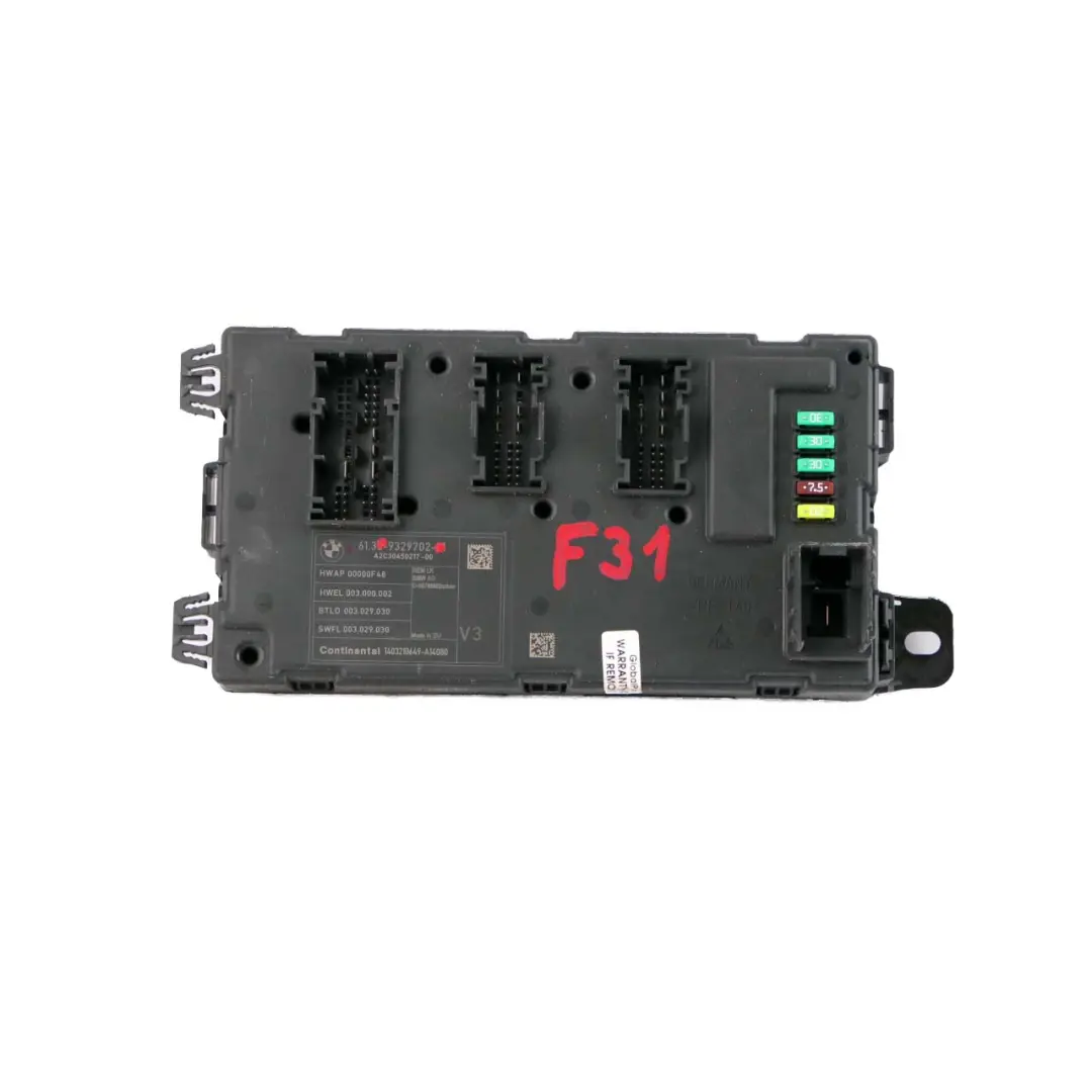 REM Rear Electronic Module Fuse Box Control Unit V3 BMW F20 F30 F31 - SKU 9329702 - Part number 9329702