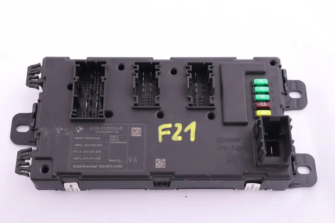 BMW F20 F21 F30 F31 F32 Rear Body Control Unit Module REM - SKU 9329703 - Numéro de pièce 9329703