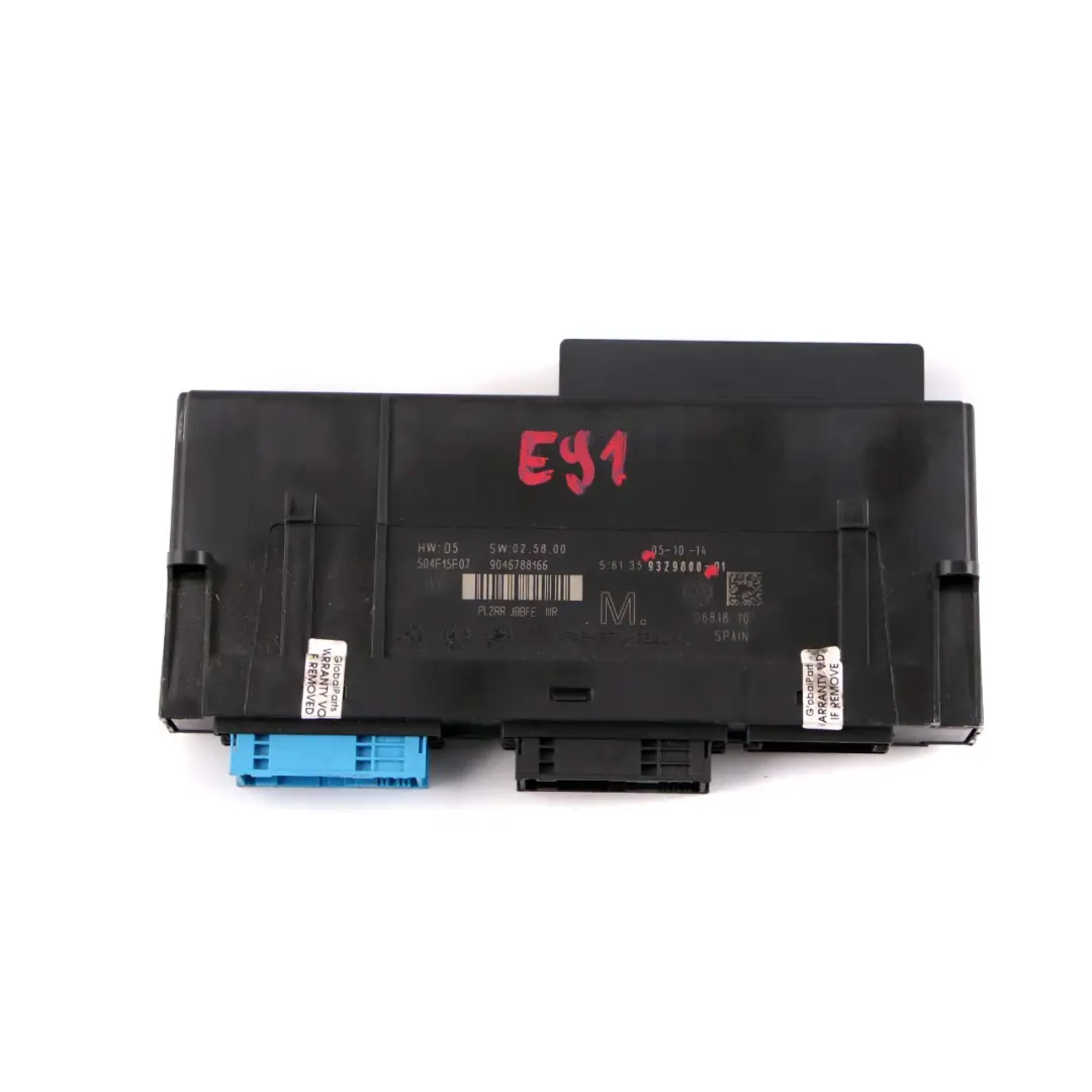 BMW E91 ECU Body Control Module M Junction Box PL2RR JBBFE IIIR - SKU 9329800 - Numéro de pièce 9329800