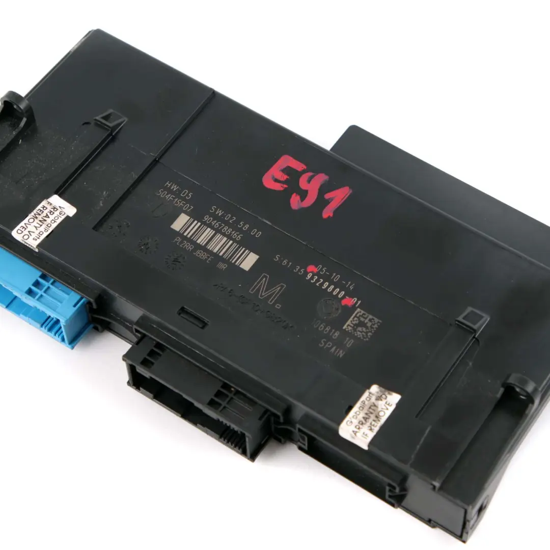ECU Body Control Module M Junction Box PL2RR JBBFE IIIR BMW 3 E91 - SKU 9329800 - Part number 9329800