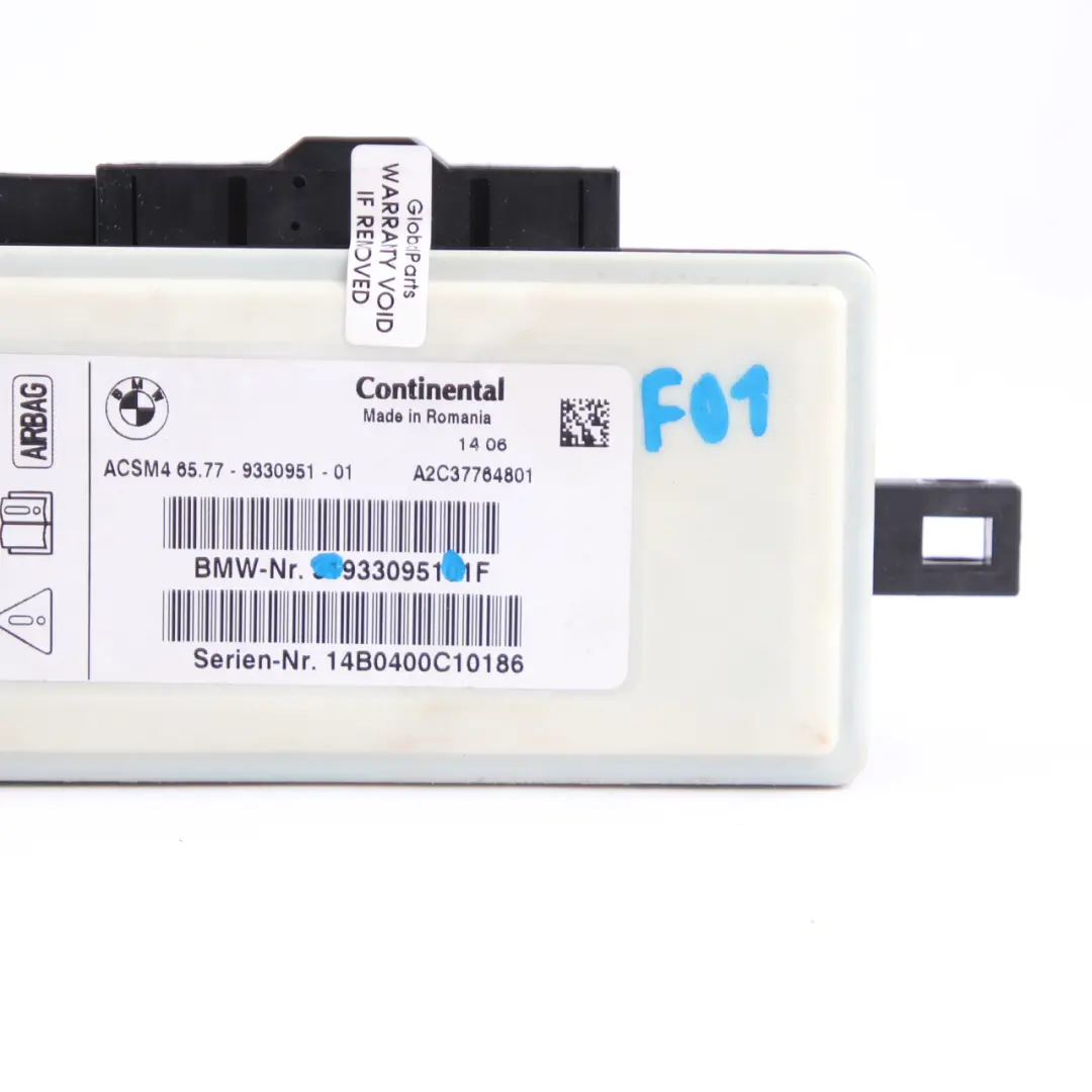  Unidad Control BMW F01 F07 F10 F11 F25 Módulo Aire Unidad Continental - SKU 9330951 - Número de pieza 9330951