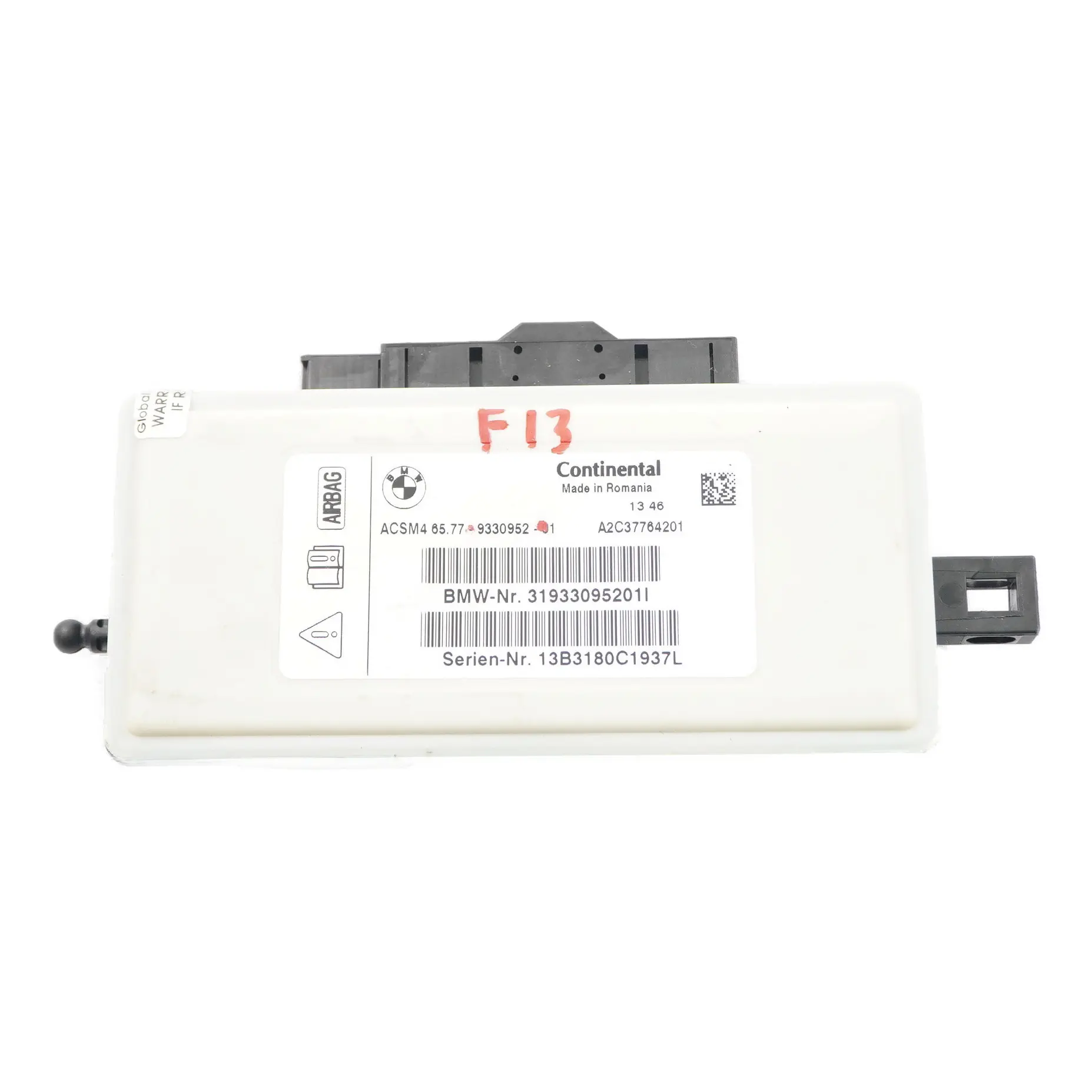 BMW F13 F12 Módulo De Control De Aire Unidad De Control ACSM4 9330952