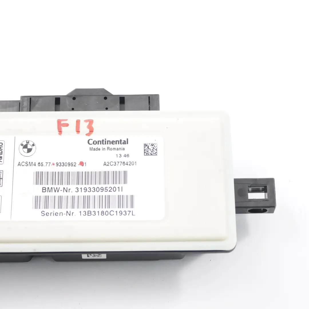 Control Module Control Unit ACSM4 to BMW F12 F13 Air with Part number 9330952 BMW F12 F13 Air Control Module Control Unit ACSM4 - SKU 9330952 - Part number 9330952