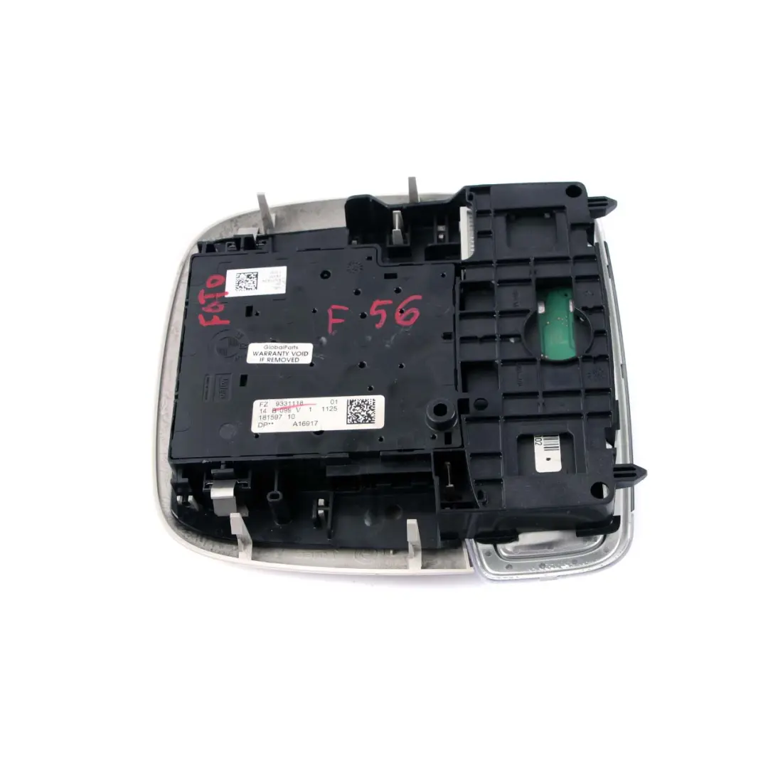 Panel Sterowania Światłem Lampka Podsufitki do MINI Cooper F55 F56 F57 o numerze 9370855 MINI Cooper F55 F56 F57 Panel Sterowania Światłem Lampka Podsufitki - SKU 9331118 - Numer Części 9370855