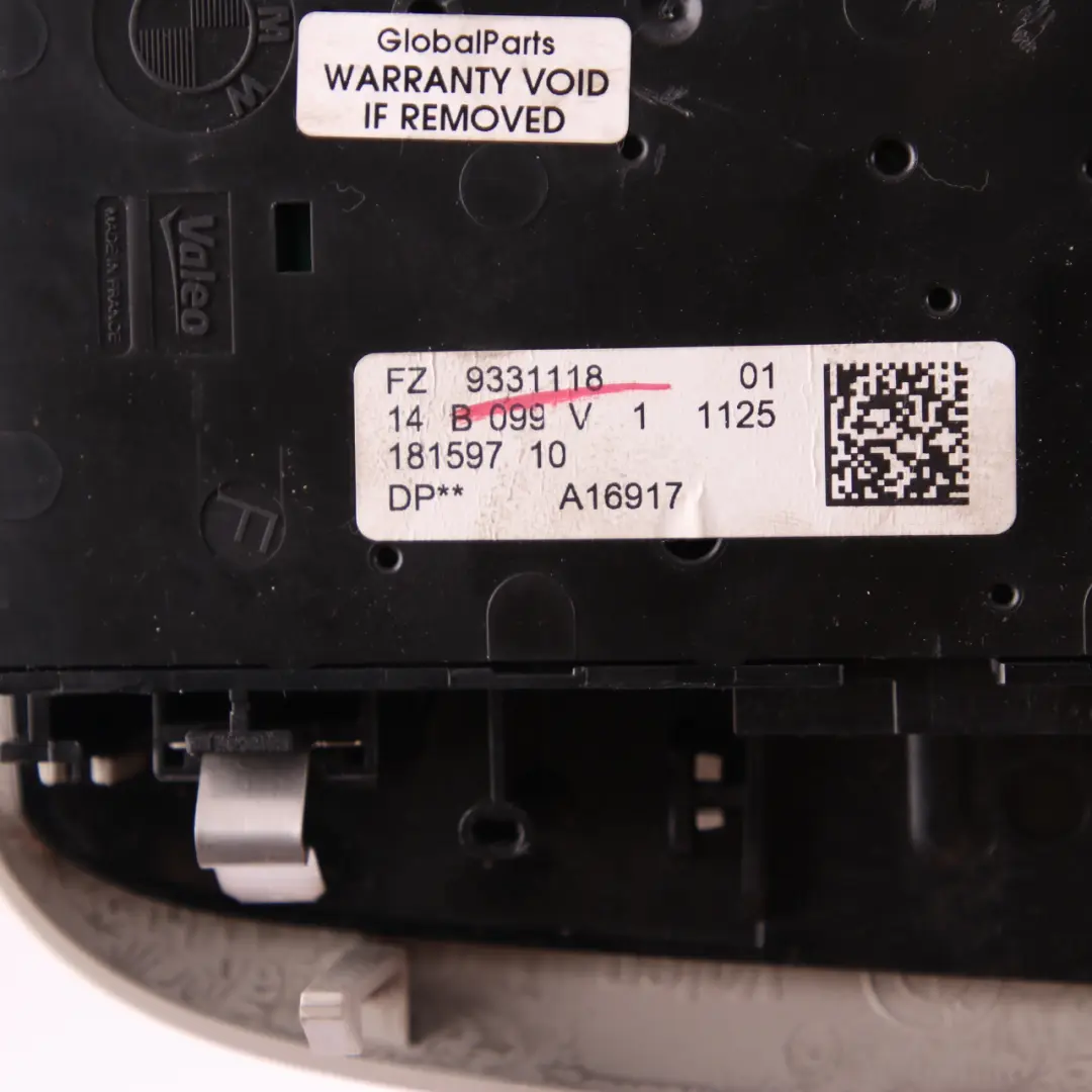 Schalter Einheit Dach Licht Steuerung Dach Himmel Modul für Mini Cooper F55 F56 F57 mit Teilenummer 9370855 Mini Cooper F55 F56 F57 Schalter Einheit Dach Licht Steuerung Dach Himmel Modul - SKU 9331118 - Teilenummer 9370855