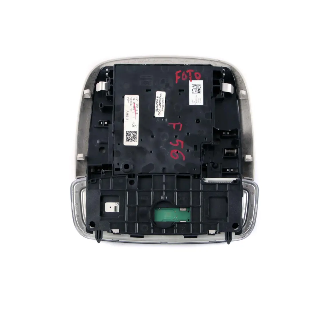 Mini Cooper F55 F56 F57 Interruttore Unità Tetto Luce Controllo Headliner Modulo - SKU 9331118 - Numero di parte 9370855