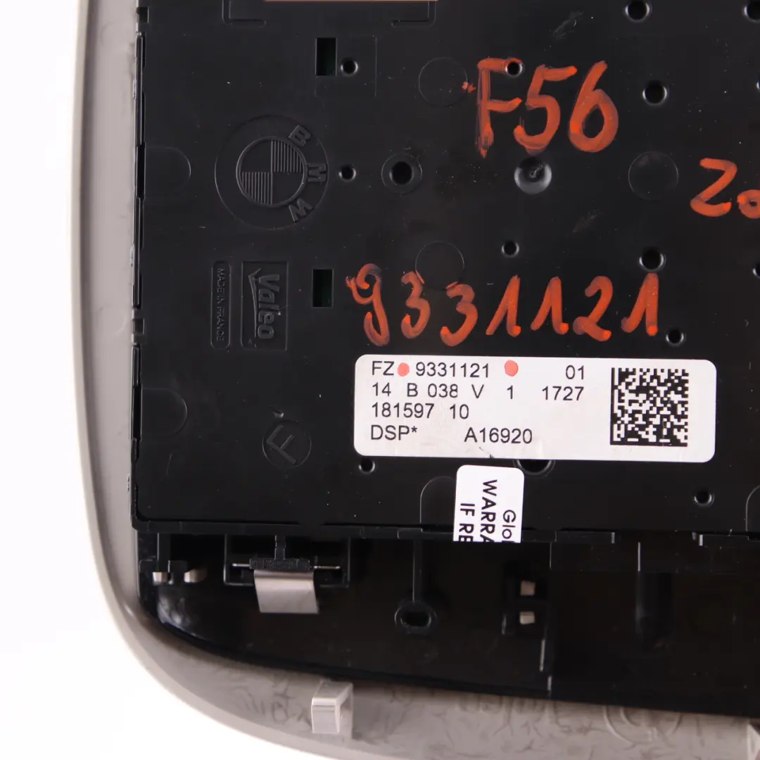 Roof Interior Light Function Centre Switch Button to Mini F56 with Part number 9331121 Mini F56 Roof Interior Light Function Centre Switch Button - SKU 9331121 - Part number 9331121