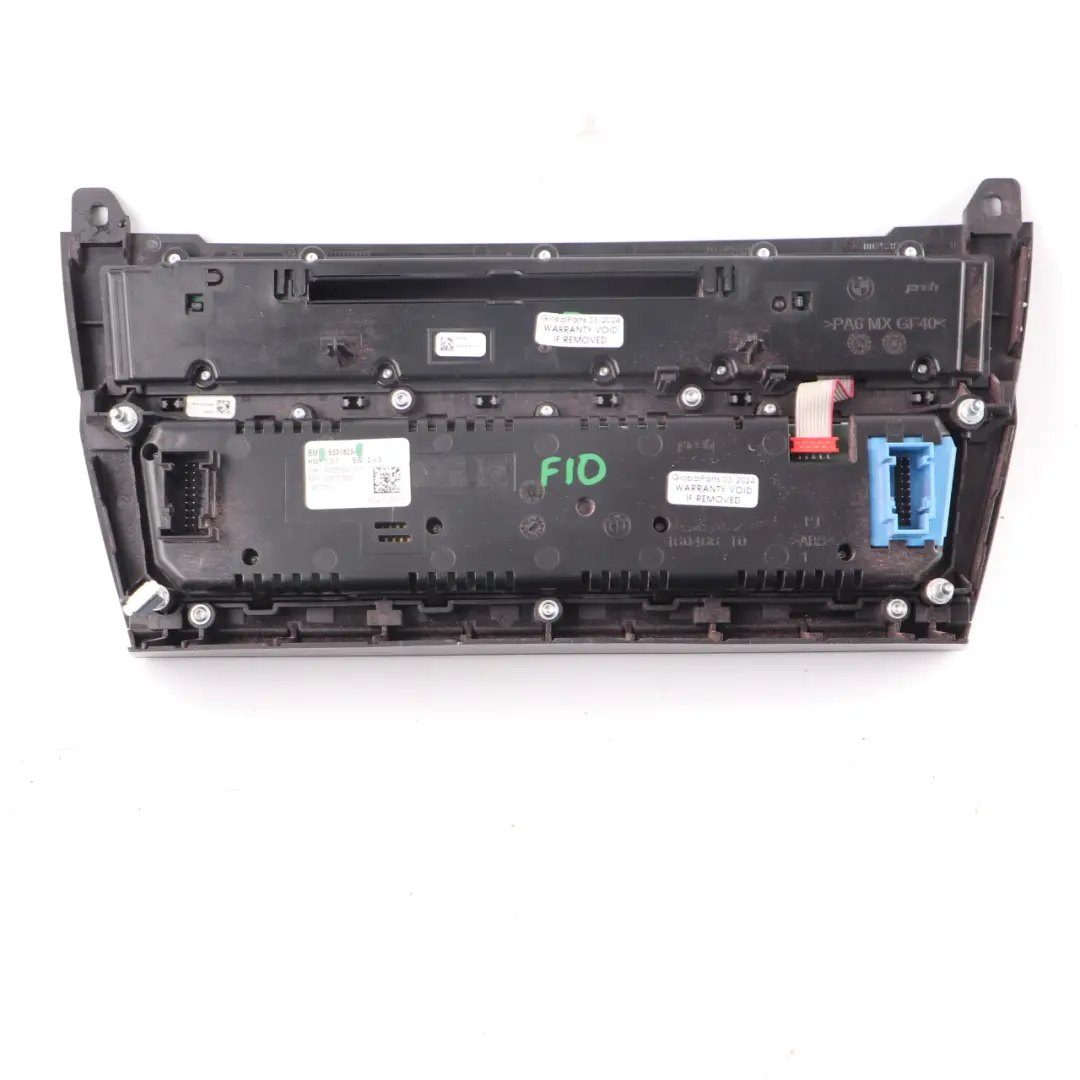 Conditioning Panel BMW F10 F11 Radio A/C Switch Climate Control to Air with Part number 9331825 Air Conditioning Panel BMW F10 F11 Radio A/C Switch Climate Control - SKU 9331825 - Part number 9331825