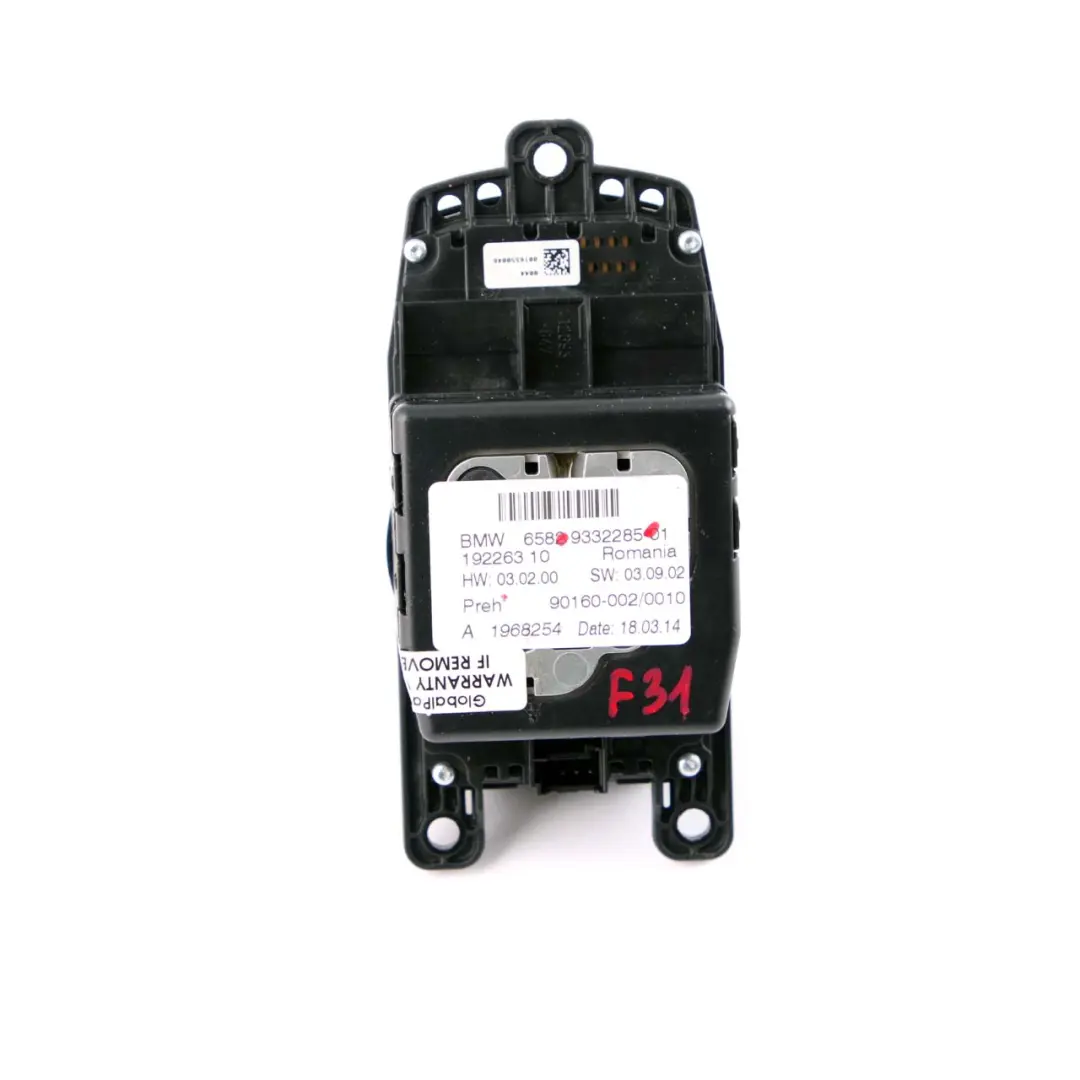 BMW F10 F20 F21 F30 F31 F80 iDRIVE Steuergerät Knopfschalter - SKU 9332285 - Teilenummer 9332285