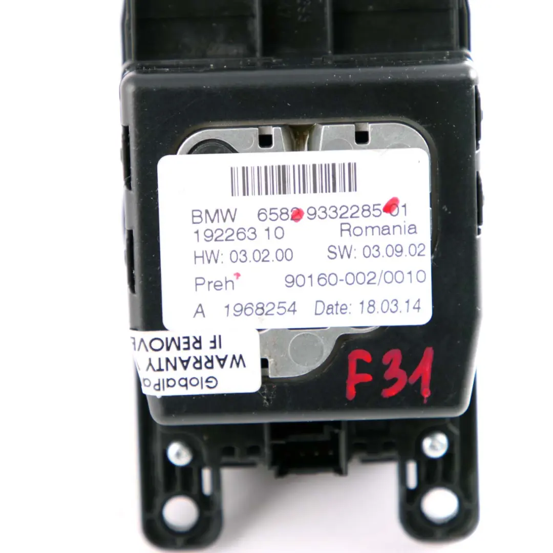 BMW F10 F20 F21 F30 F31 F80 iDRIVE Steuergerät Knopfschalter - SKU 9332285 - Teilenummer 9332285