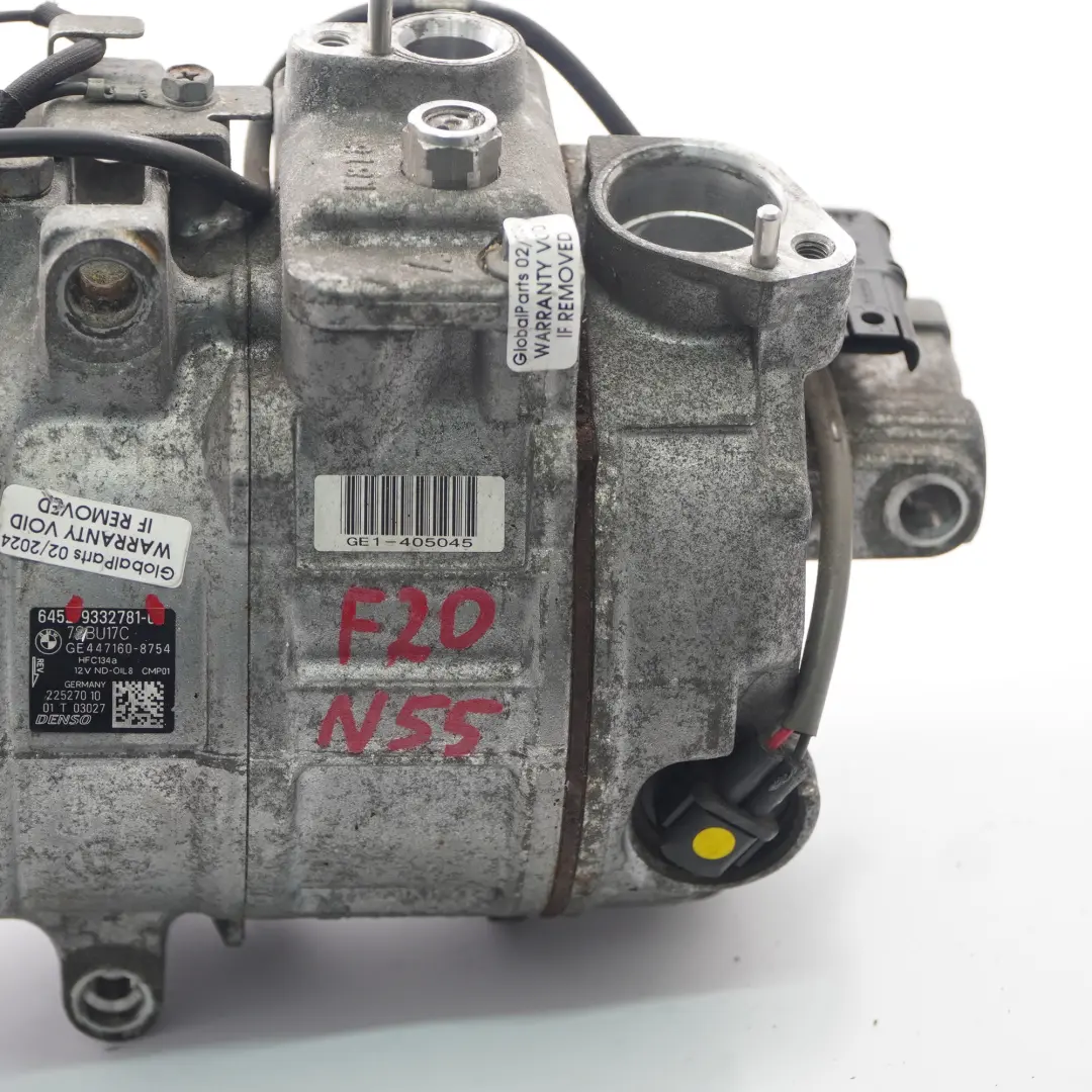 N55 S55 Aire Acondicionado Compresor Air Con A/C para BMW F20 F21 F80 F82 con número de pieza 9332781 BMW F20 F21 F80 F82 N55 S55 Aire Acondicionado Compresor Air Con A/C - SKU 9332781 - Número de pieza 9332781