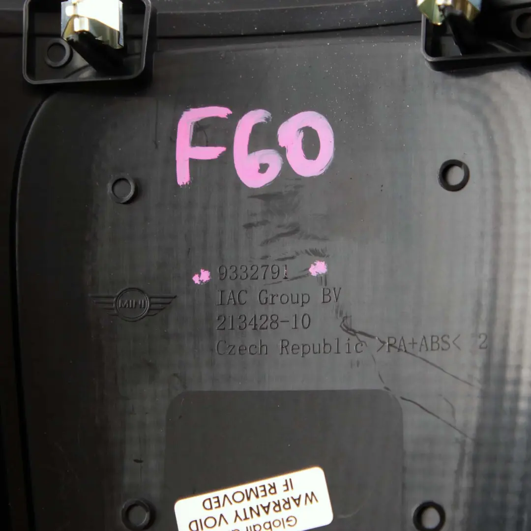 Copertura Griglia Condotto Ventilazione Indiretta per Mini Countryman F60 con numero di parte 9332791 Mini Countryman F60 Copertura Griglia Condotto Ventilazione Indiretta - SKU 9332791 - Numero di parte 9332791