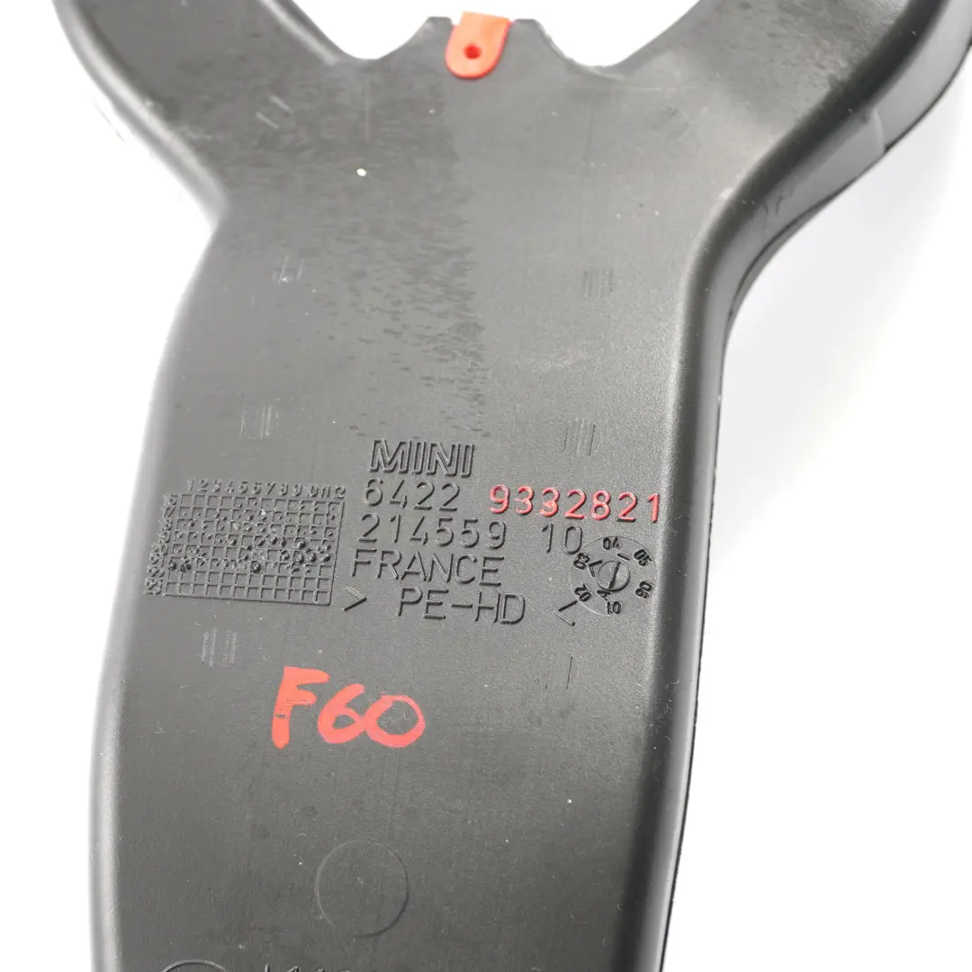 Conduit d'air de ventilation du compartiment arrière pour Mini Countryman F60 à propos du numéro de pièce 9332821 Mini Countryman F60 Conduit d'air de ventilation du compartiment arrière - SKU 9332821 - Numéro de pièce 9332821