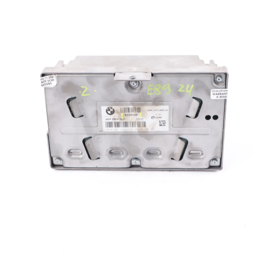 Hifi System Audio Sound Amplifier AMP Module Unit to BMW Z4 E89 with Part number 9333106 BMW Z4 E89 Hifi System Audio Sound Amplifier AMP Module Unit - SKU 9333106 - Part number 9333106