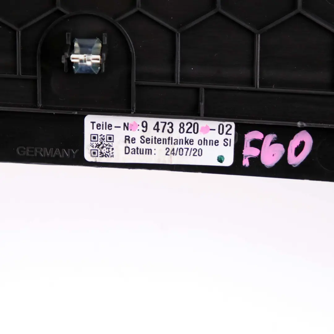 Mini F60 Countryman Embellecedor Consola Central Tapa Delantero Derecho 9473820 - SKU 9333406 - Número de pieza 9333406