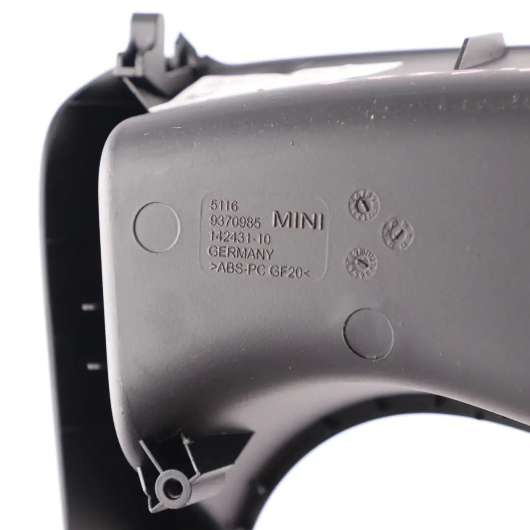 Mini F60 Console Centrale Couvre Panneau Cadre Porte Coupe Noir 9333407 9370985 - SKU 9333408 - Numéro de pièce 9333408