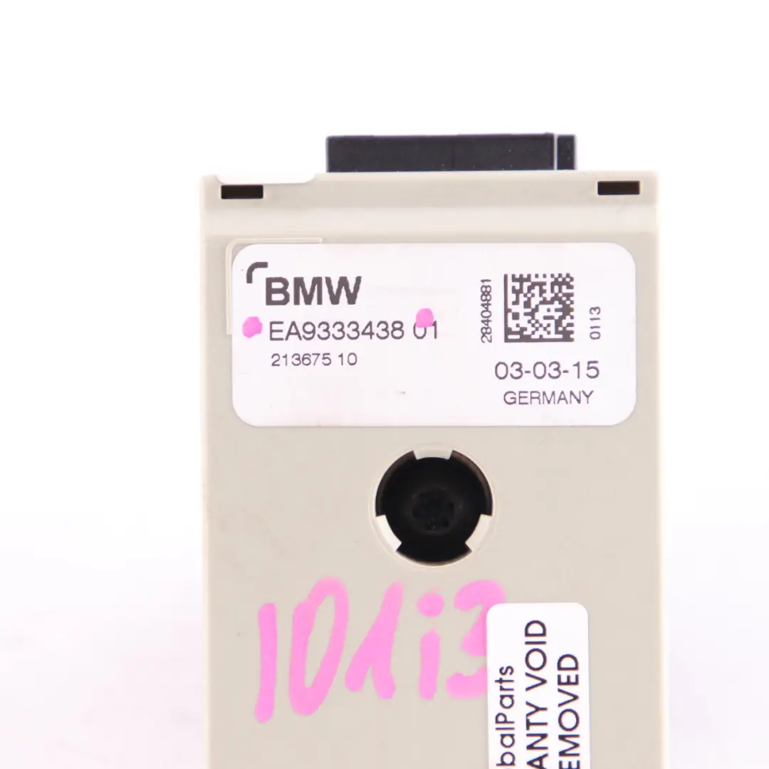 Module Amplificateur Filtre Anti-Interférences Antenne pour BMW I3 I01 à propos du numéro de pièce 9333438 BMW I3 I01 Module Amplificateur Filtre Anti-Interférences Antenne - SKU 9333438 - Numéro de pièce 9333438
