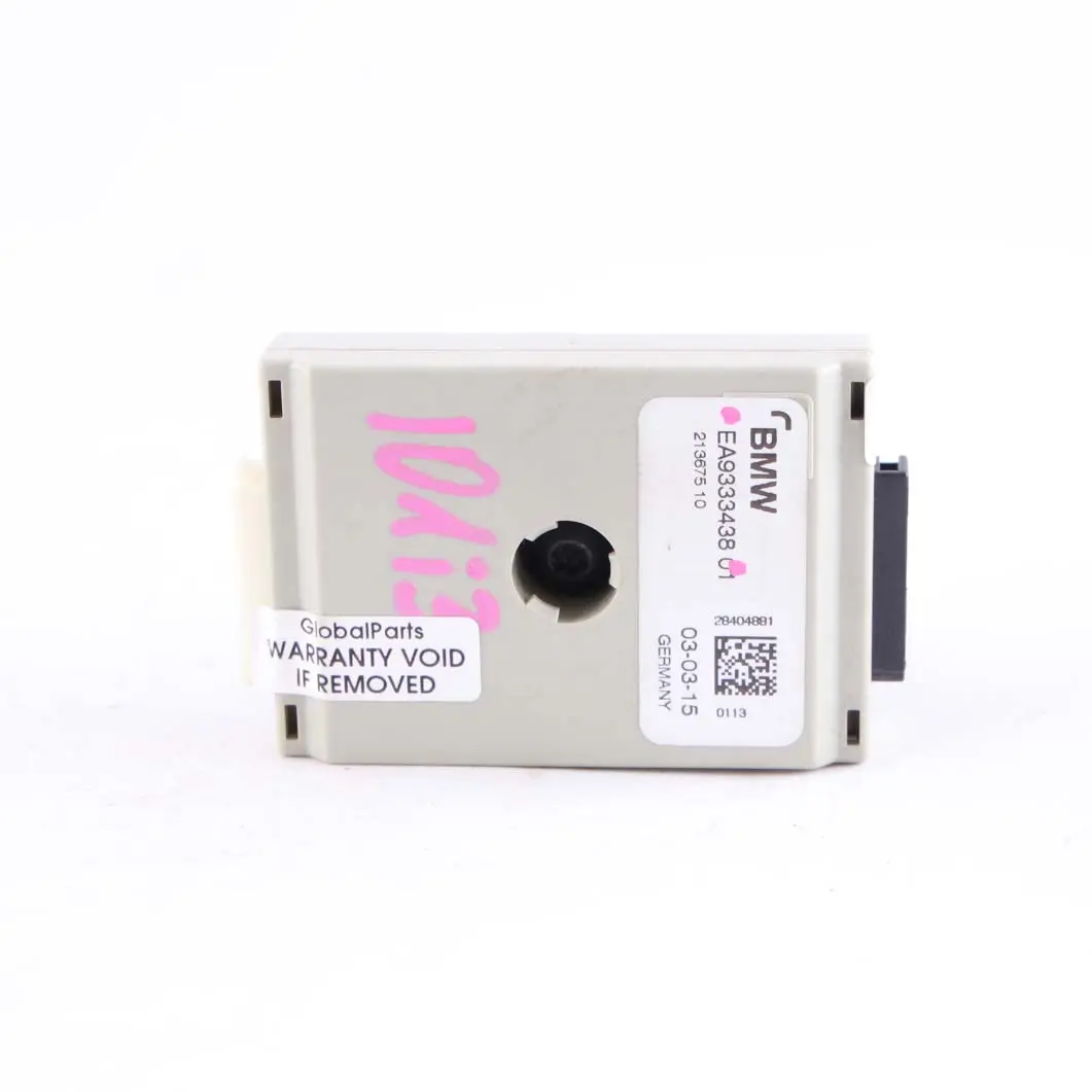 Antena Supresión Interferancia Filtro Módulo Amplificador para BMW I3 I01 con número de pieza 9333438 BMW I3 I01 Antena Supresión Interferancia Filtro Módulo Amplificador - SKU 9333438 - Número de pieza 9333438