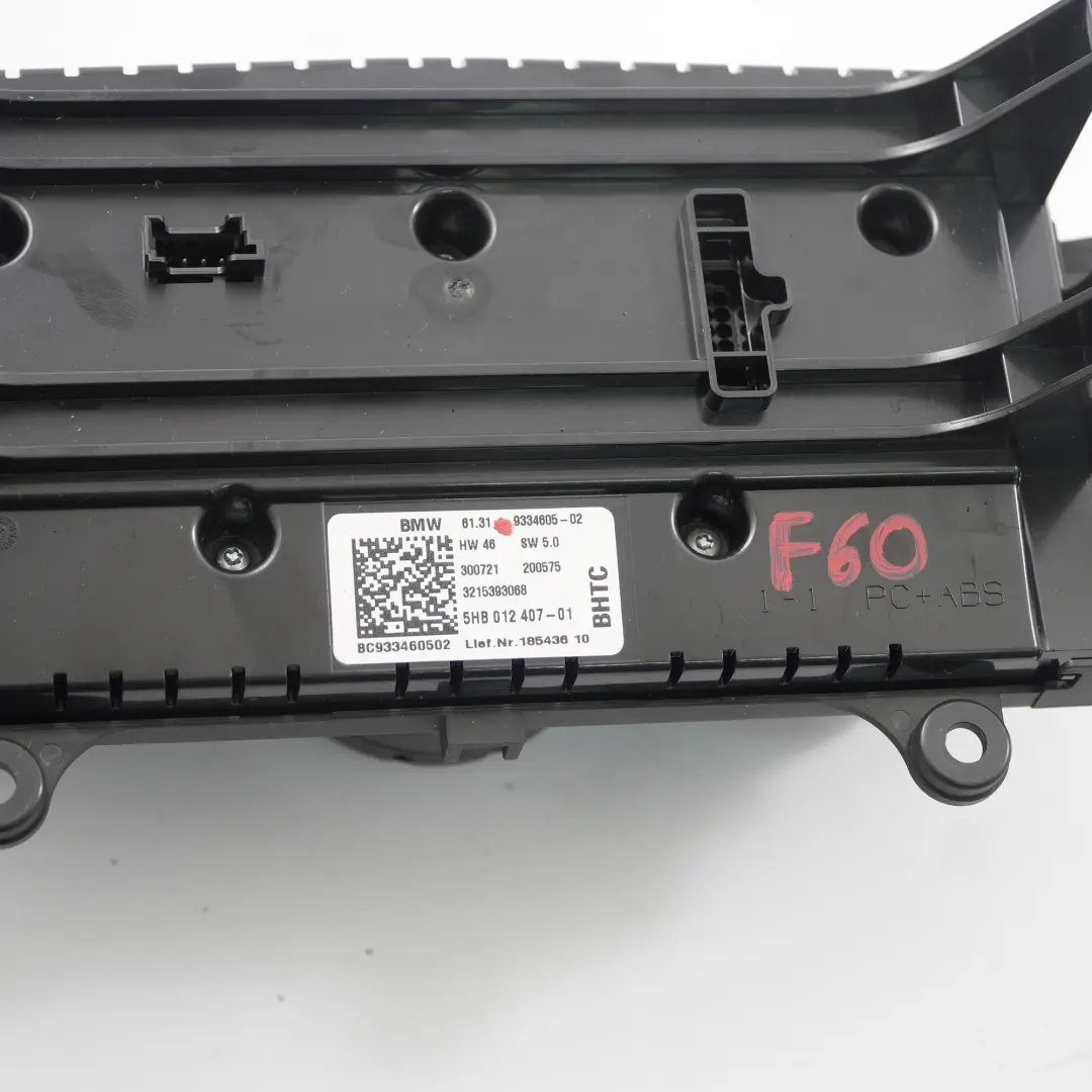 Mini Countryman F60 Climate Control Heater Panel Air Con A/C Switch Unit - SKU 9334605 - Part number 9334605