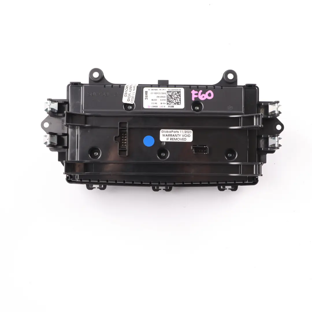 Mini Countryman F60 Climate Control Panel Heater Air Con A/C Switch Unit - SKU 9334607 - Part number 9334607