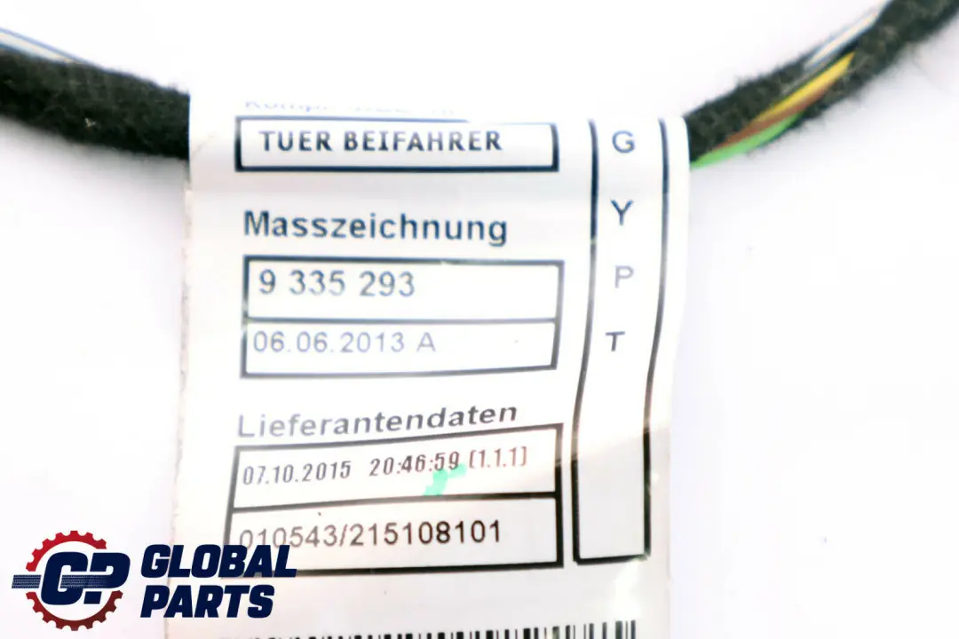 BMW 1 Reihe F20 Kabelsatz vorne links 9215715 6112 - SKU 9335298 - Teilenummer 9335298