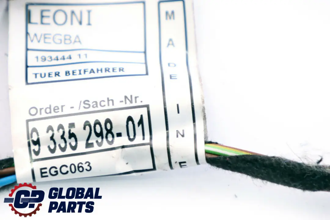 BMW F20 Wiązka Instalacja Drzwi Lewy Przód - SKU 9335298 - Numer Części 9335298